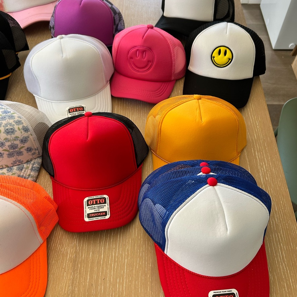 OTTO Trucker Hats in Bold Colors PERFECT FOR HAT BAR!